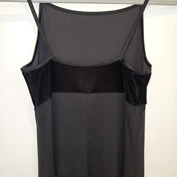 BYER TOO! sz M Vintage Y2K 90s Maxi Formal Dress Gown Gothic Romantic Velvet Top - Picture 4 of 11